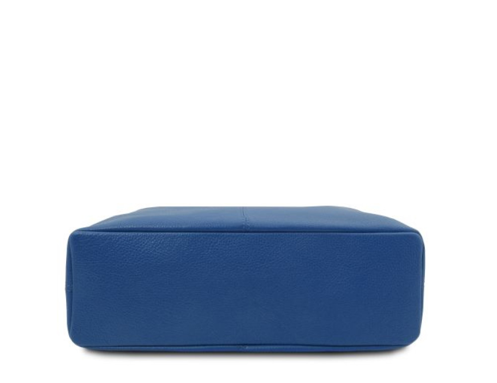 Жіноча сумка шоппер із м'якої телячої шкіри Tuscany TL142264 Blue - Фотографія № 3