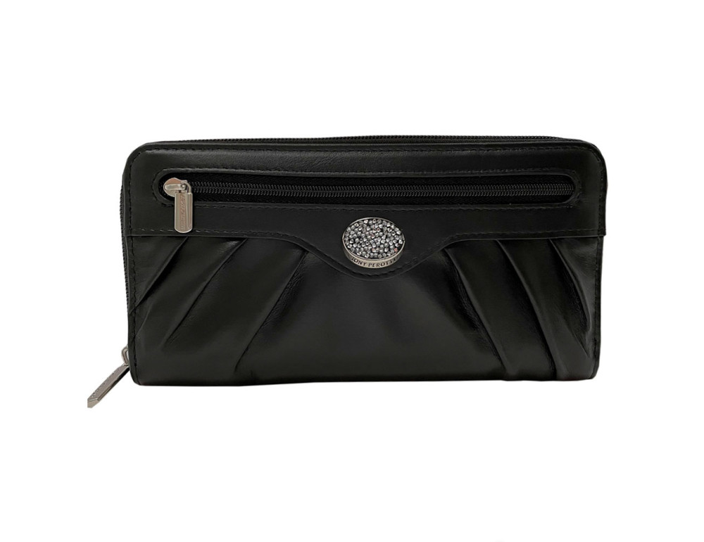 Жіночий шкіряний гаманець чорний Tony Perotti Swarovski 3160 nero - Фотографія № 1 Жіночий шкіряний гаманець чорний Tony Perotti Swarovski 3160 nero - Фотографія № 1