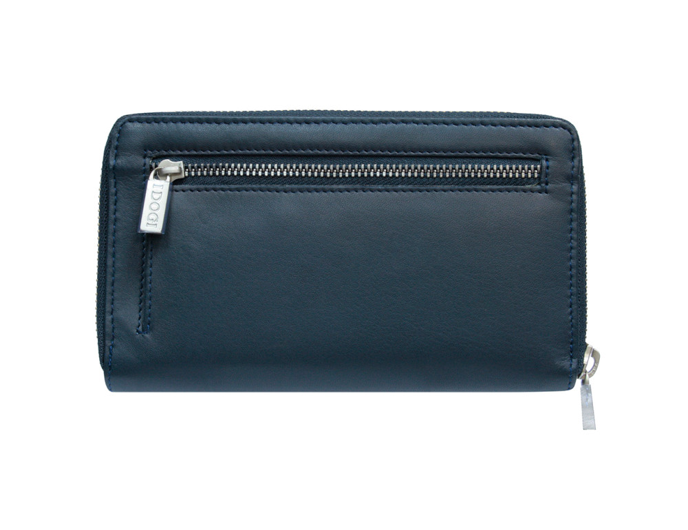 Женский кожаный кошелёк для документов Tony Perotti Cortina 5084 navy - Фото № 2
