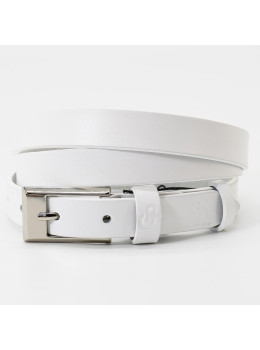 Женский кожаный ремень белого цвета Grande Pelle 20230030033
