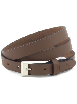 Женский кожаный ремень коричневого цвета Grande Pelle 213300300