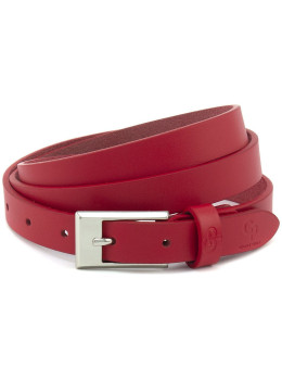 Женский кожаный ремень красного цвета Grande Pelle 26030030033