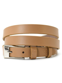 Женский кожаный ремень светло-бежевого цвета Grande Pelle 24530030033