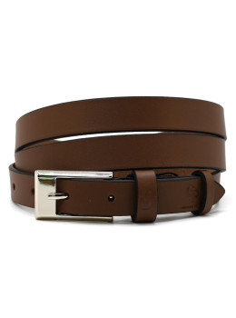 Женский кожаный ремень теракотового цвета Grande Pelle 22330030033