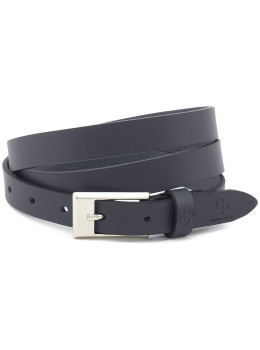 Женский кожаный ремень тёмно-синего цвета Grande Pelle 23130030033