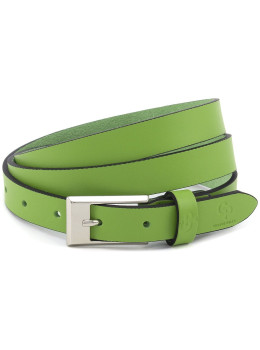 Женский кожаный ремень зелёного цвета Grande Pelle 29230030033