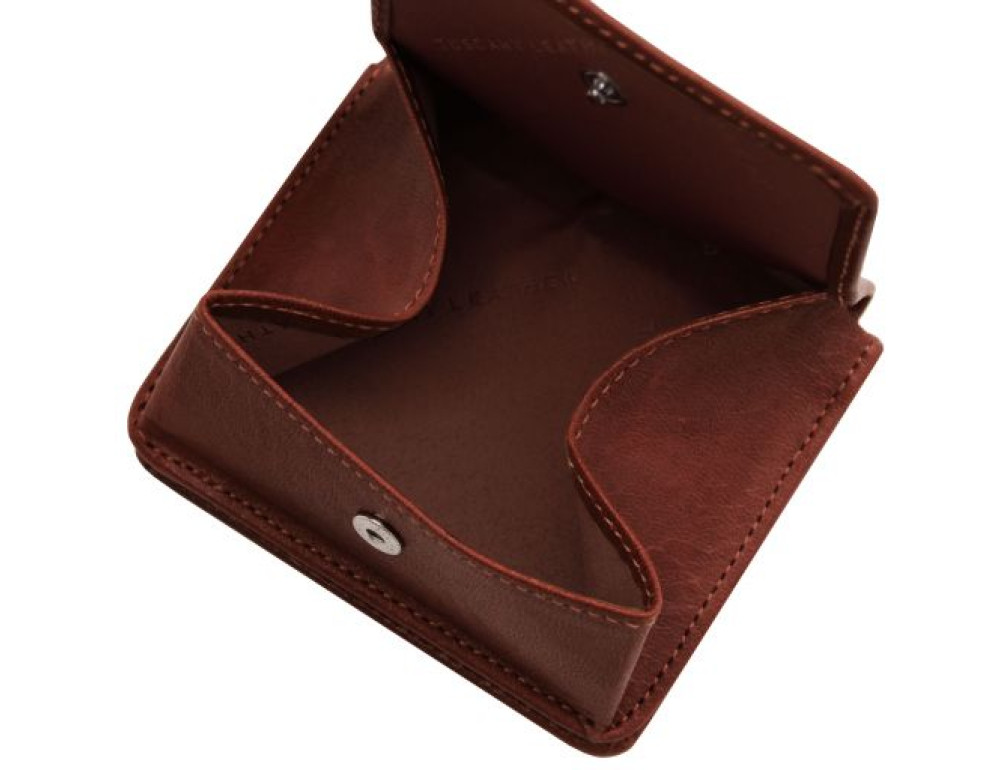 Жіночий маленький гаманець з натуральної шкіри Італія Tuscany Leather TL142059 Brown - Фотографія № 7