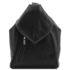 Жіночий рюкзак транфсормер із м'якої шкіри DELHI Tuscany Leather TL140962 Black - Фотографія № 100